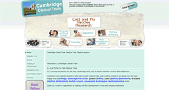 Desktop Screenshot of cambridgeclinicaltrials.co.uk